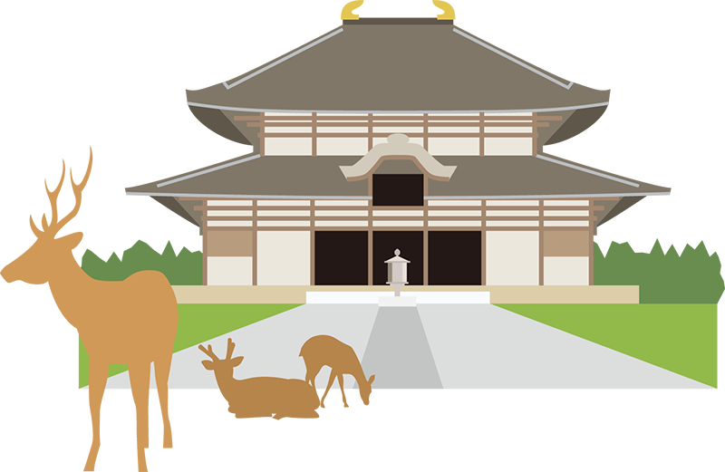 無料イラスト画像 最高イラスト 奈良 公園